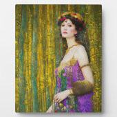 女カラフル性クリムトスタイルコラージュポートレート フォトプラーク (正面)