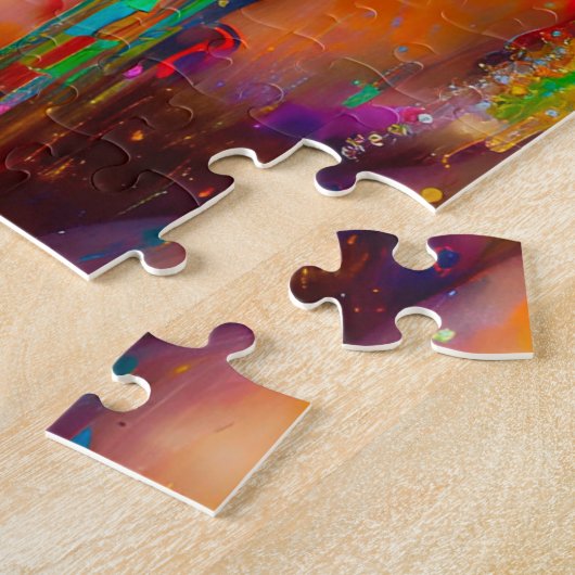 女カラフル性 ジグソーパズル (側面)