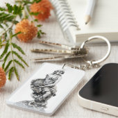 女クラシック像 キーホルダー (正面右)