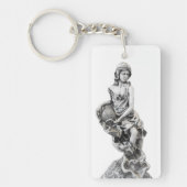 女クラシック像 キーホルダー (正面)