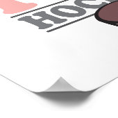 女クールの人のまわりに遊のアイスホッケー ポスター (角)