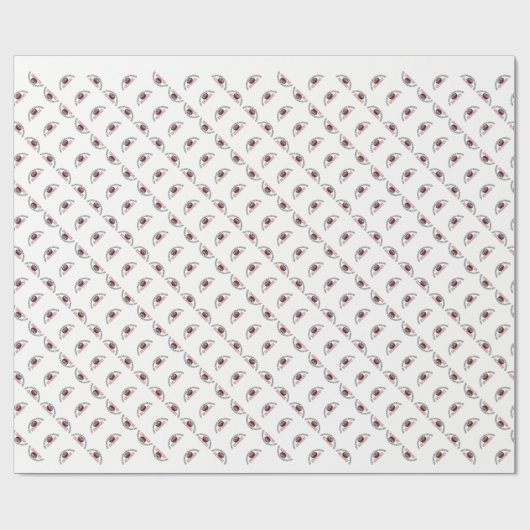 女クールの人のまわりに遊のアイスホッケー ラッピングペーパー (フラット)