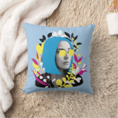 女クールカラフル クッション (ブランケット)