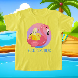 女クール子ビーチバナナアド文字 Tシャツ