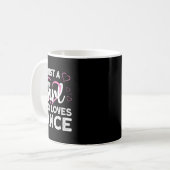 女クール性ガールジャズ10代の踊りCl コーヒーマグカップ (正面左)