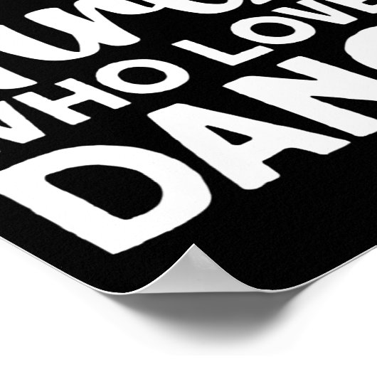 女クール性ガールジャズ10代の踊りCl ポスター (角)