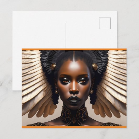 女クール性 ポストカード (正面/裏面)