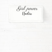 女シンプルミニマル子パワー追加ネーム文字画像busi 横断幕 (インサイチュ)