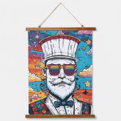 女スタイリッシュと男のタペストリー 吊り下げ型タペストリー (正面3)