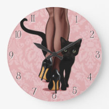 女スタイリッシュと黒猫