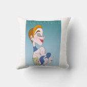 女スタイリッシュエレガント クッション (裏面)