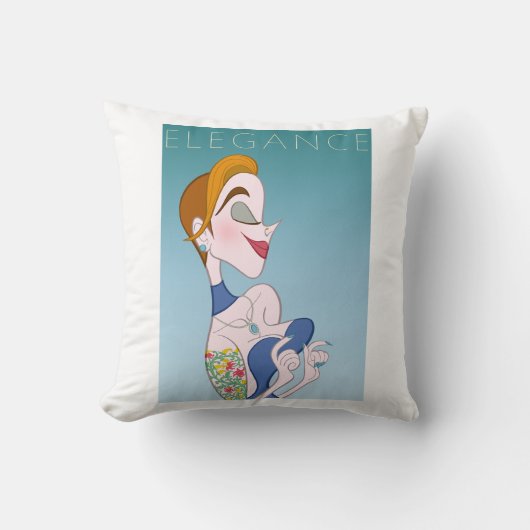 女スタイリッシュエレガント クッション (正面)