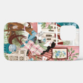 女スタイリッシュ性ピンクのマインドホームイラストレーション Case-Mate iPhoneケース (裏面 (横))