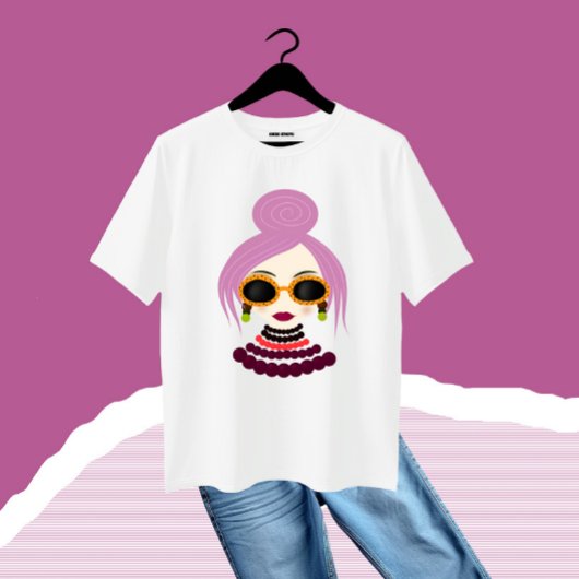 女スタイリッシュ性 プラスサイズTシャツ