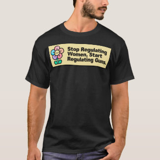 女ストップ性が銃規制に入る Tシャツ