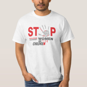 女ストップ性と子供Tシャツへの暴力 Tシャツ