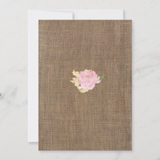 女スペインのの子のための洗礼と誕生日招待状 招待状 (裏面)