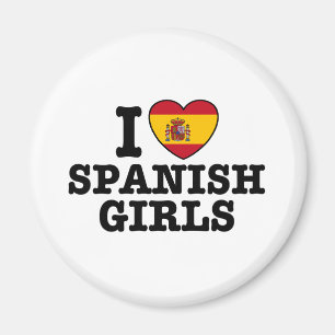 女スペインのの子 マグネット