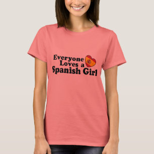女スペインのの子 Tシャツ
