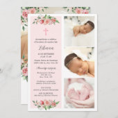 女スペインの性のバプテスマ 招待状 (正面/裏面)