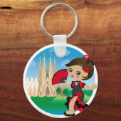 女スペインの性 キーホルダー (正面)