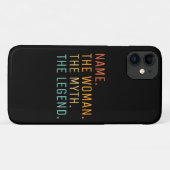 女パーソナライズされたに伝説と名を付ける Case-Mate iPhoneケース (裏面(横))