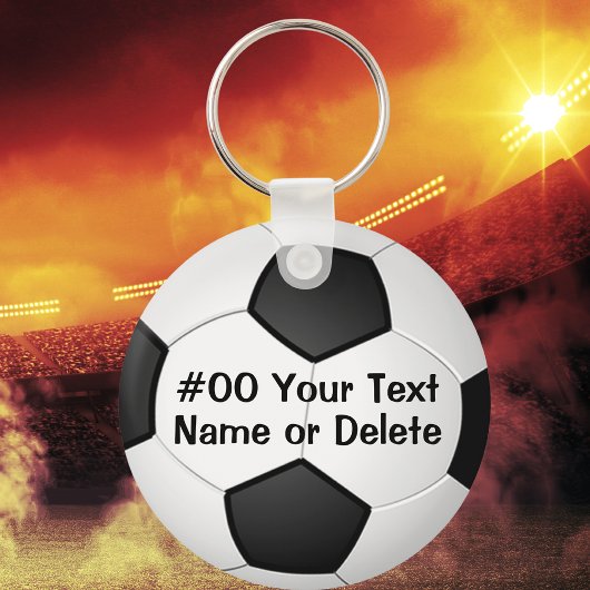 女パーソナライズされたの子と男の子のための安いサッカーのギフト キーホルダー