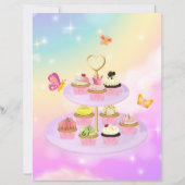 女パーソナライズされたの子のための妖精のハッピーバースデー手紙 (裏面)