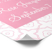 女パーソナライズされたの子のための洗礼プリント- 11x14 ポスター (角)