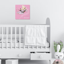 女パーソナライズされたの子のための魔法の天使の妖精の時計