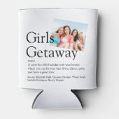 女パーソナライズされたの子のゲートウェイ定義の写真 缶クーラー (正面)