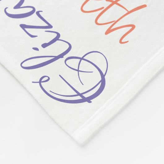 女パーソナライズされたの子の名前とポニーのコラージュ フリースブランケット (角)