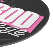 女パーソナライズされたの子の名前Pinstripesガ改造レージ カッティングボード (角)