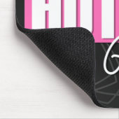 女パーソナライズされたの子の名前Pinstripesガ改造レージ マウスパッド (コーナー)