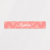 女パーソナライズされたの子の学校名ラベル ラベル (デザイン1)