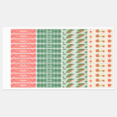 女パーソナライズされたの子の学校名ラベル ラベル (シート)