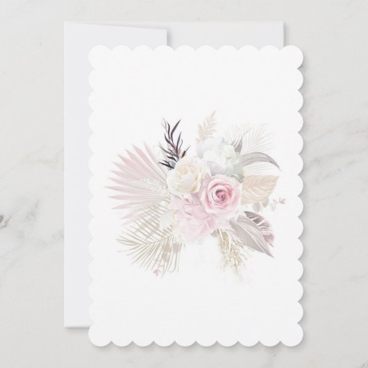 女パーソナライズされたの子の確認の空白 招待状 (裏面)