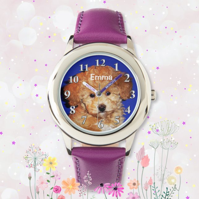 女パーソナライズされたの子の腕時計，あなたの写真，名前 腕時計 (Girls Photo Watch. Gifts for 6 year old girl. Gift Ideas for 7 year old girl. )