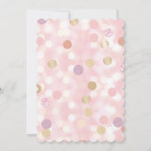 女パーソナライズされたの子の誕生日おめでとう サンキューカード (裏面)