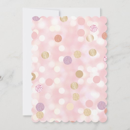 女パーソナライズされたの子の誕生日おめでとう サンキューカード (裏面)