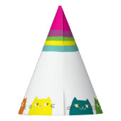 女パーソナライズされたの子の誕生日パーティー パーティーハット (裏面)