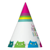 女パーソナライズされたの子の誕生日パーティー パーティーハット (左)