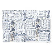 女パーソナライズされたの子は馬で枕カバーの名前 枕カバー (正面)