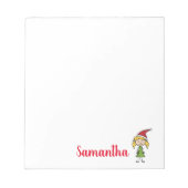 女パーソナライズされたの子 ノートパッド (正面)