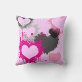 女パーソナライズされたの子BFFの最高の友達は永遠 クッション (裏面)