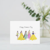 女パーソナライズされたの日,ハッピーバースデー, ポストカード (スタンド正面)