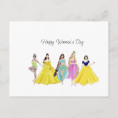 女パーソナライズされたの日,ハッピーバースデー, ポストカード (正面)