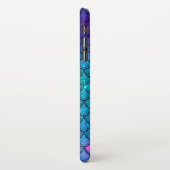 女パーソナライズされたガーリーの子とはかりで測いう人魚 iPhoneケース (左側)