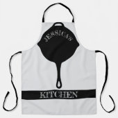 女パーソナライズされた人用キッチンエプロン エプロン (正面)