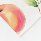 女パーソナライズされた子の桃の名前 フリースブランケット (角)